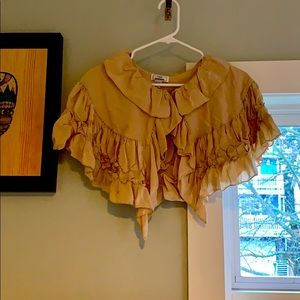 Lulu Guinness Silk Cropped Cape